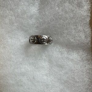 Stylish Silver Cross Motif Ring